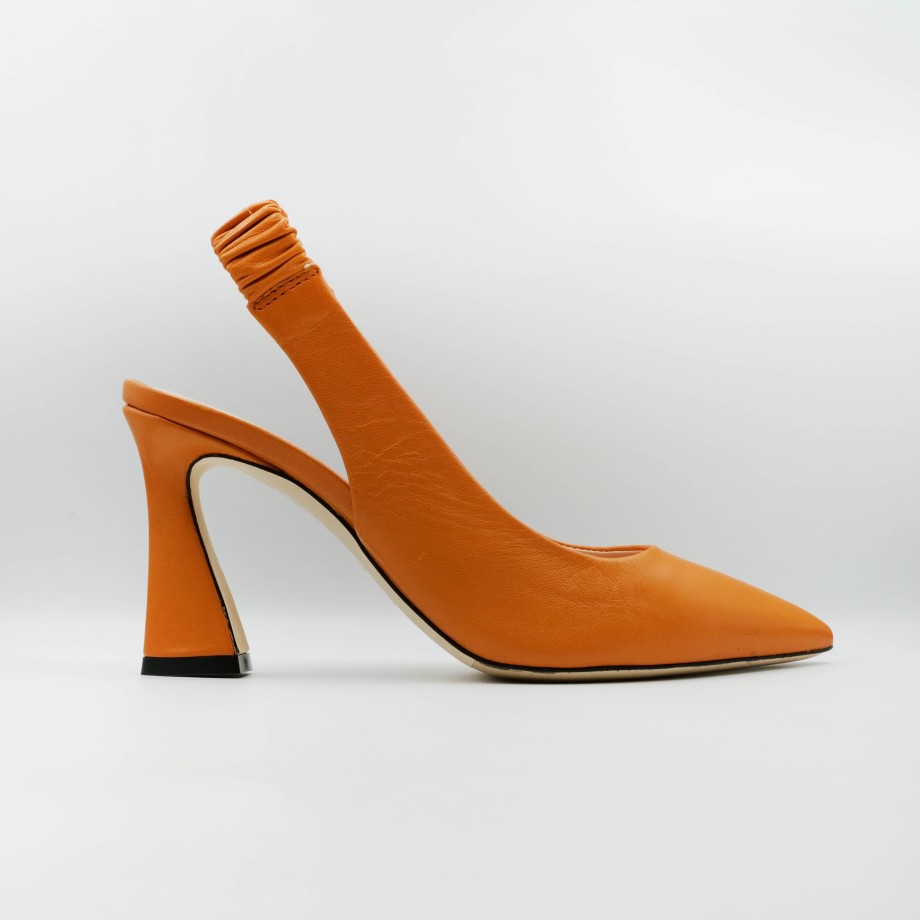 Slingback Esteban Calzature | Eva Luna - Slingback In Pelle Con Elastico