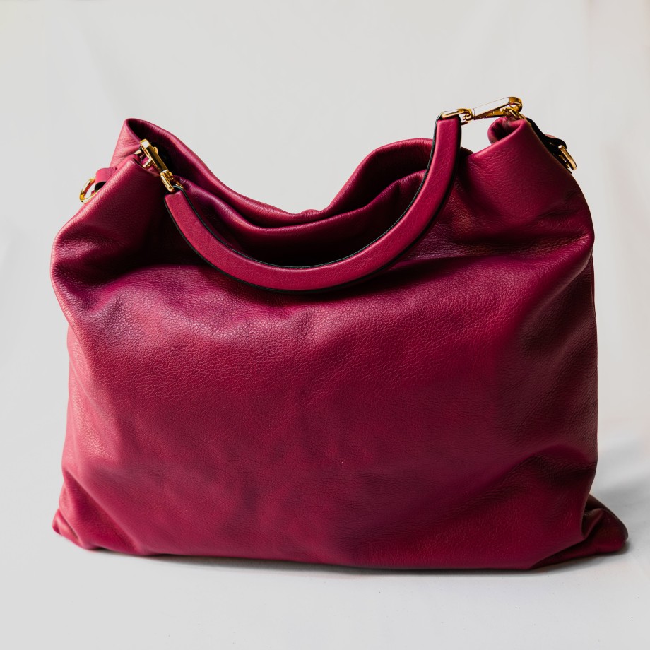 Borse Di Lorenzo | Di Lorenzo - Borsa In Pelle Fucsia Con Manico Rigido E Tracolla